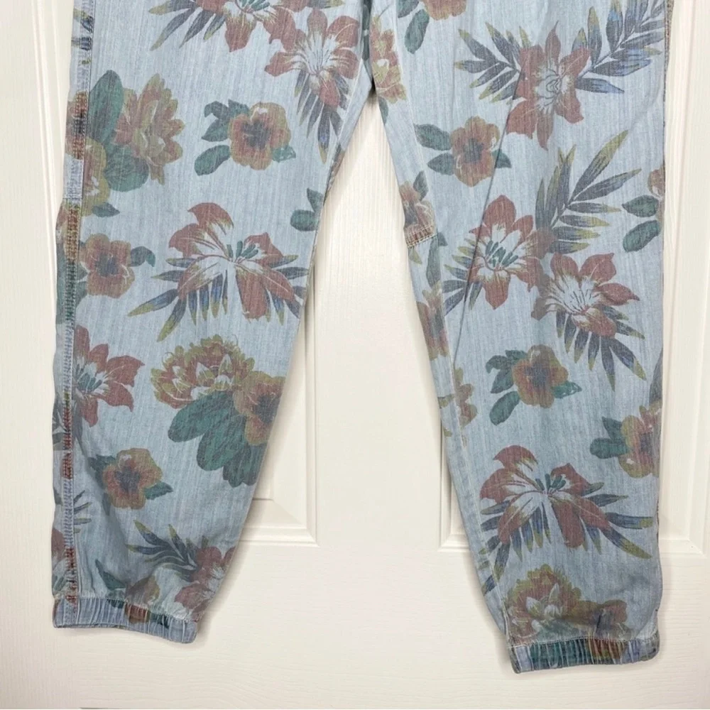 MOTHER Denim No Zip Misfit Floral Pants Fresh Cut NWT